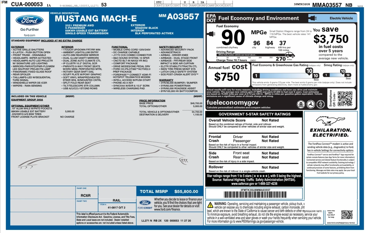 2021 Ford Mustang Mach-E Premium AWD - Photo 15